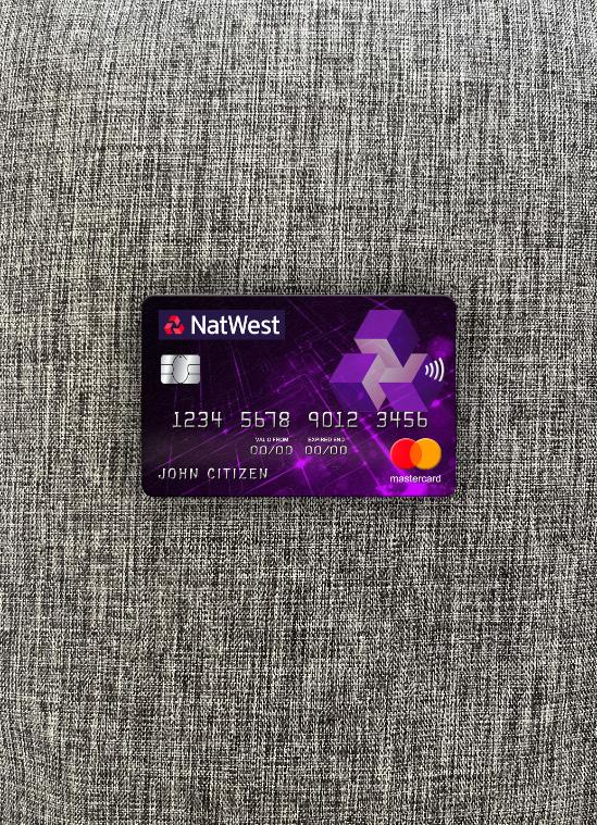 Download United Kingdom NatWest bank mastercard photolook front Photoshop template